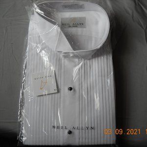 New! Neil Allen Tuxedo Shirt 2XL
